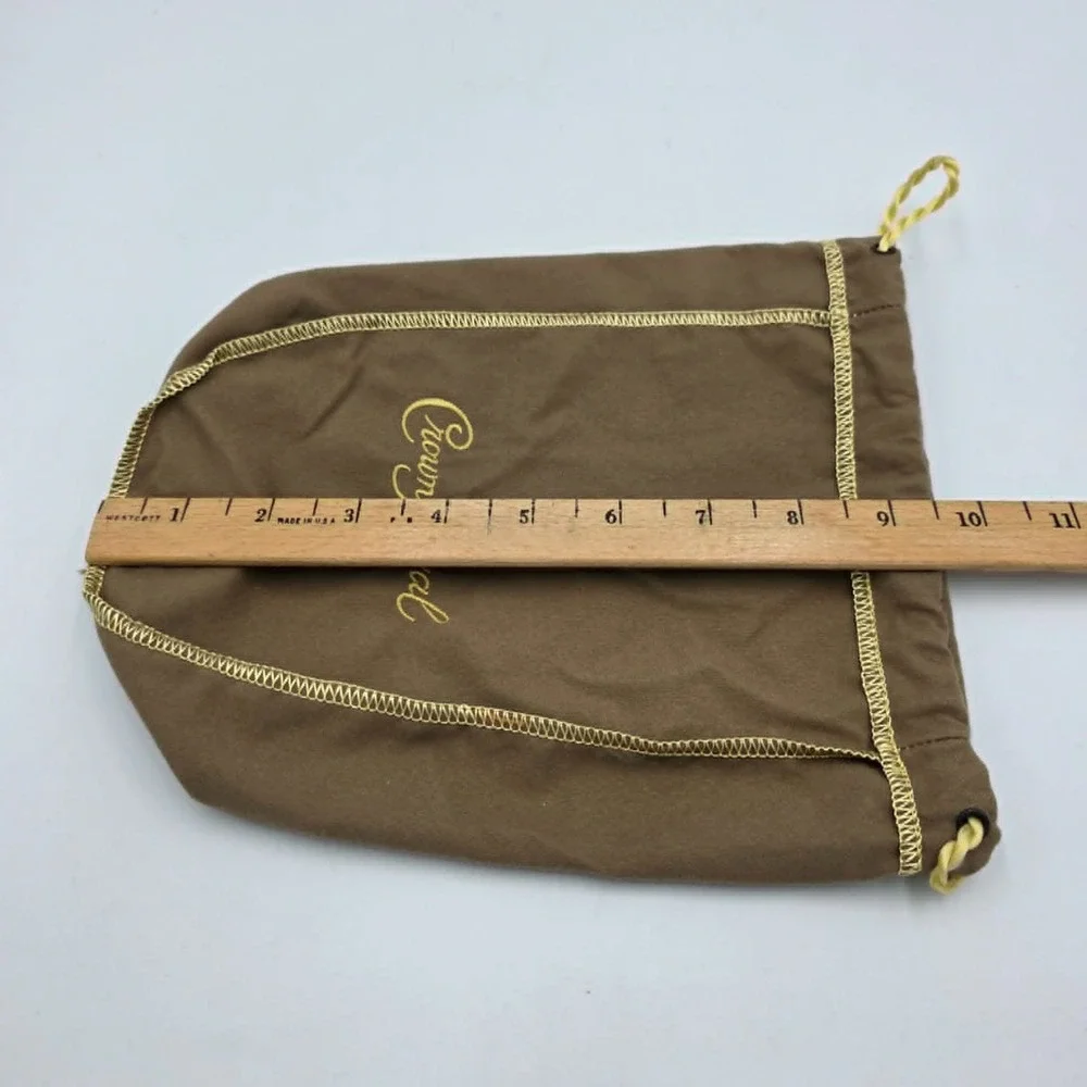 Crown Royale Drawstring Bag Brown with Logo - Party Favor Wedding Bachelor